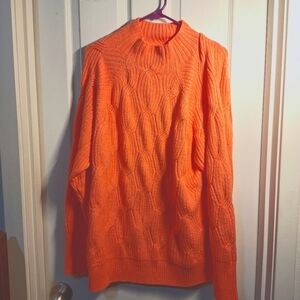 Amazon Essentials Orange Cowl Neck Sweater